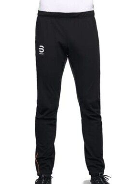 Men's Black Athletic / Cross Country Ski Pants - Performance Fit